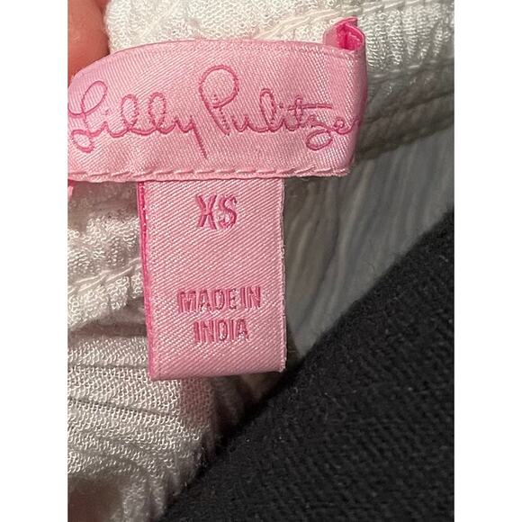 Lilly Pulitzer Women’s White Off The Shoulder Beaded Embellished Top Size XS - Picture 4 of 6